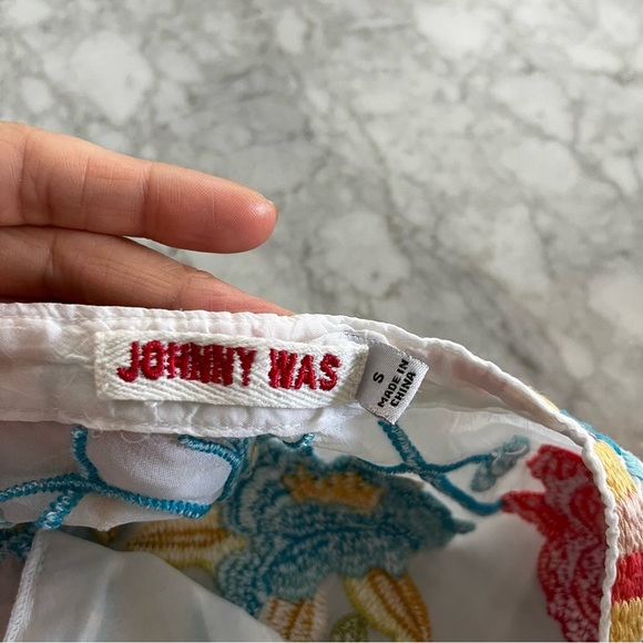 Johnny Was Vagabound Blouse Floral Embroidered Tunic  Blouse Boho - Picture 13 of 13